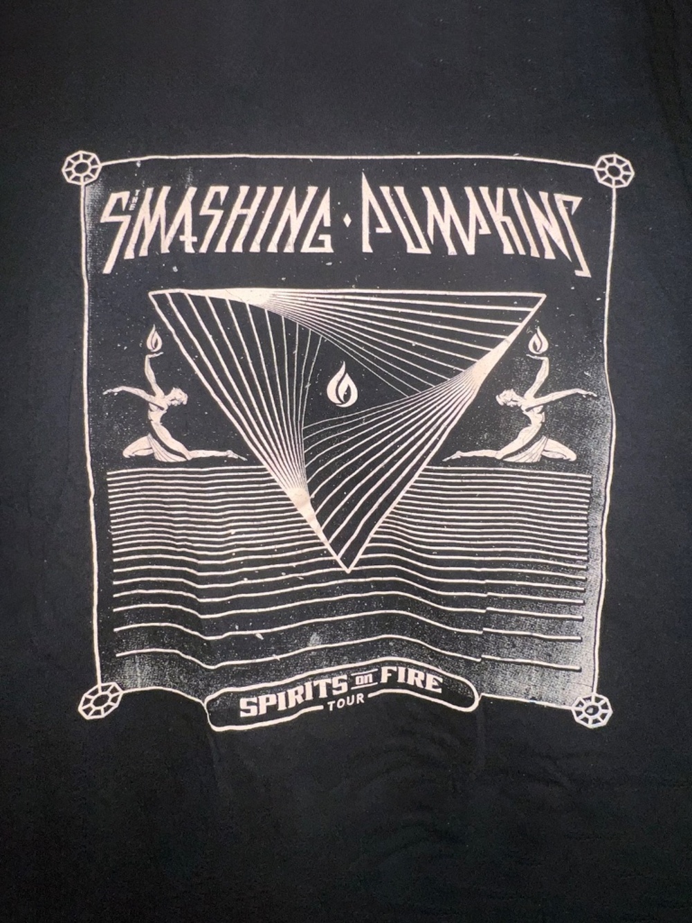 Unisex: Black “Smashing Pumpkins, Spirits of Fire” Concert T-Shirt - Picture 2 of 5